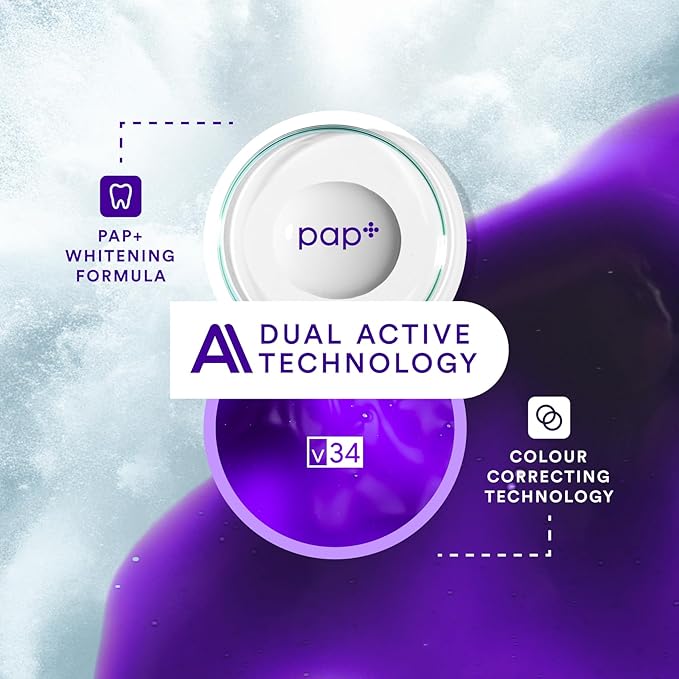 Teeth Whitening Strips 14 Treatments, Enamel Safe for Sensitive Tooth, Whitens Teeth, Purple Whitening Strips, Removes Yellow Stains & Bad Breath - Effective Color Correction for a Brighter Smile
